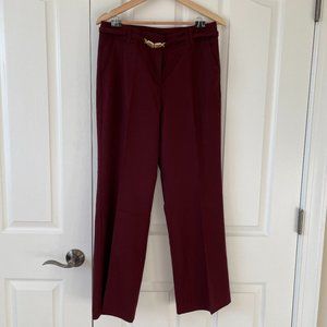 NWOT Talbots Heritage Burgundy Dress Pants Size 8P